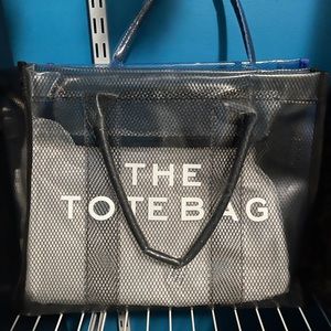 Transparent shoulder/crossbody bag Black color